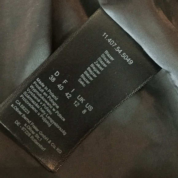 Polish Maroon form-fitting blazer from Sir Oliver - Picture 9 of 15